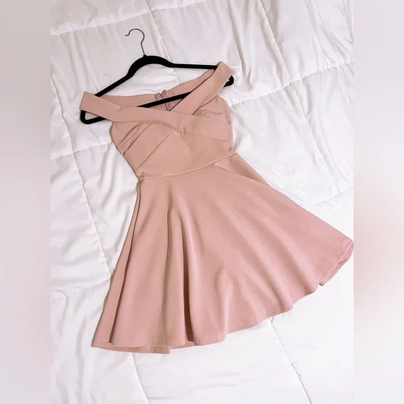 strapless open back dress Layna Scarf Midi Dress